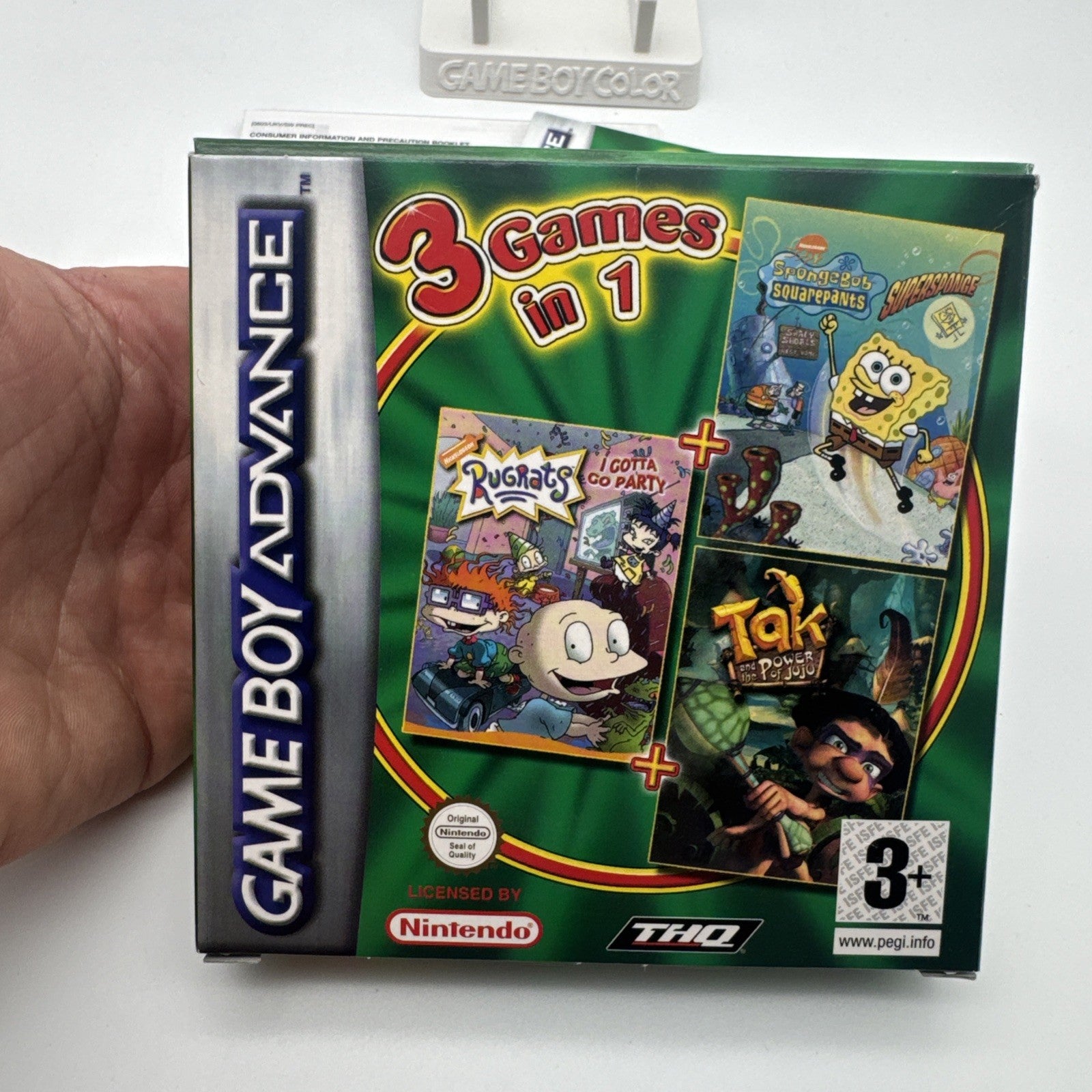 3 Games in 1 Spongebob Rugrats Tak in OVP Top Zustand  Nintendo GameBoy Advance