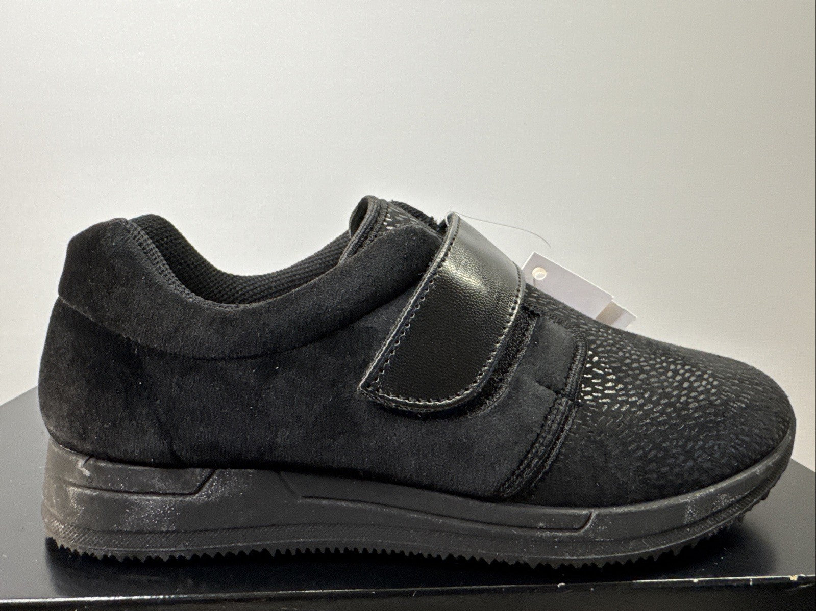 Fischer Markenschuh Gr. 38 Damen Halbschuh Schwarz Leder