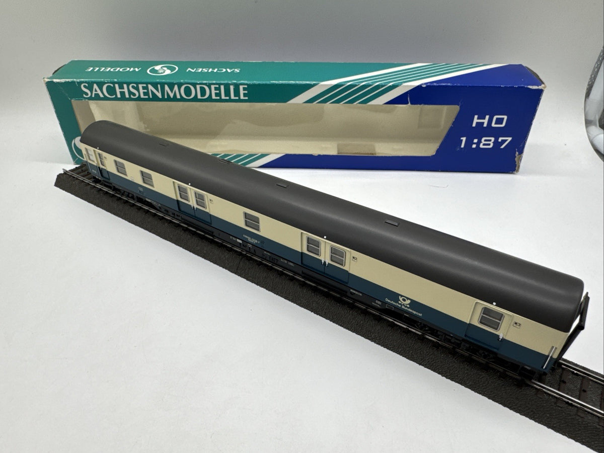 Sachsenmodelle Spur H0 1/87 Nr. 74559 Bahnpostwagen mrz DB KKK NEM OVP #239