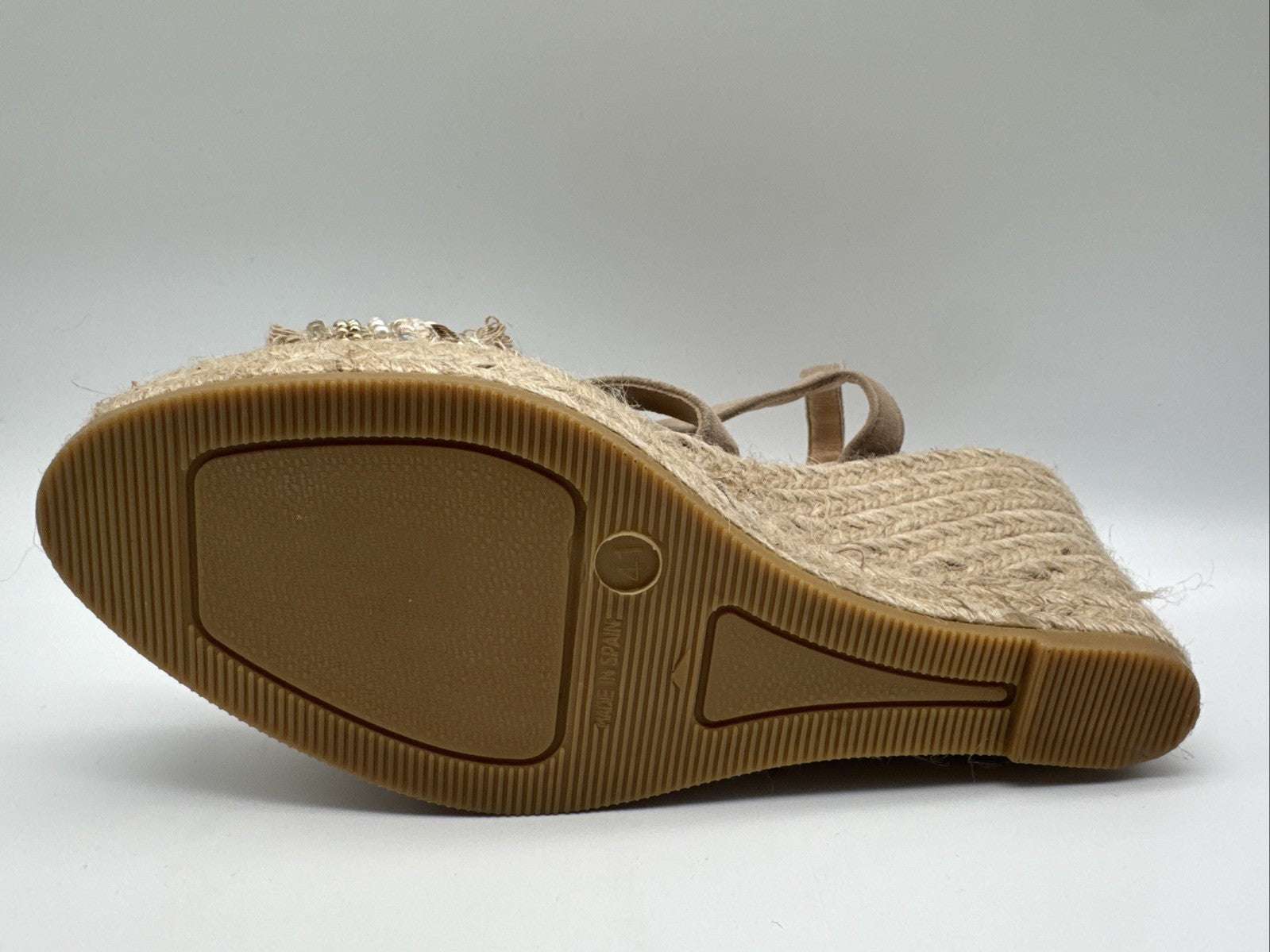 Kanna Sandalette Gr. 41 Damen Kord Keilabsatz 