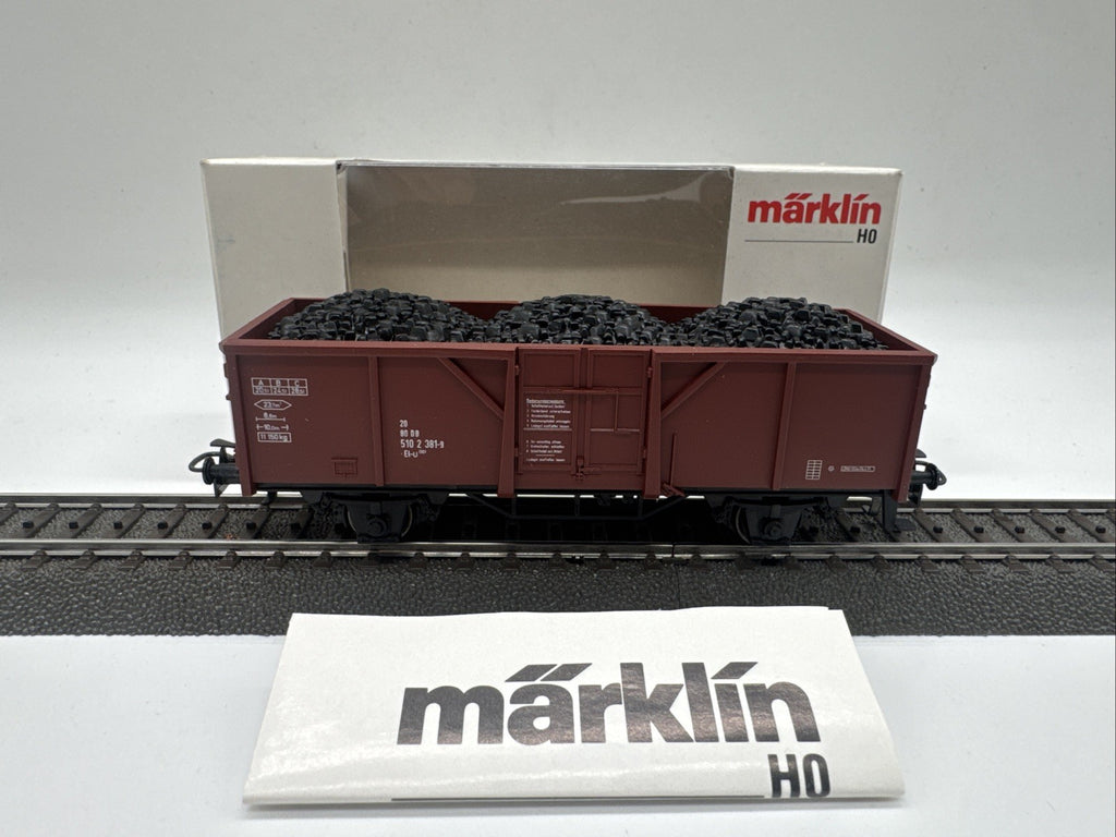 Märklin H0 4431 Hochbordwagen mit Ladung, DB, in OVP #2