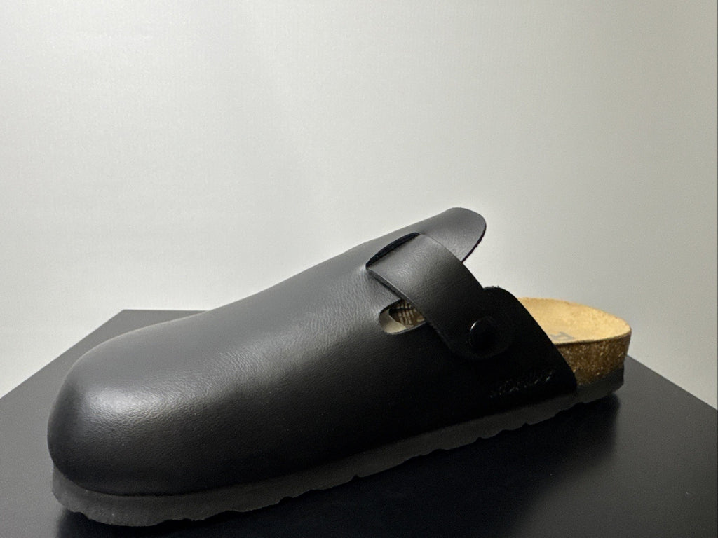 Rohde Herren Pantolette Gr. 42 Schwarz Pantoffel Weite G 6697