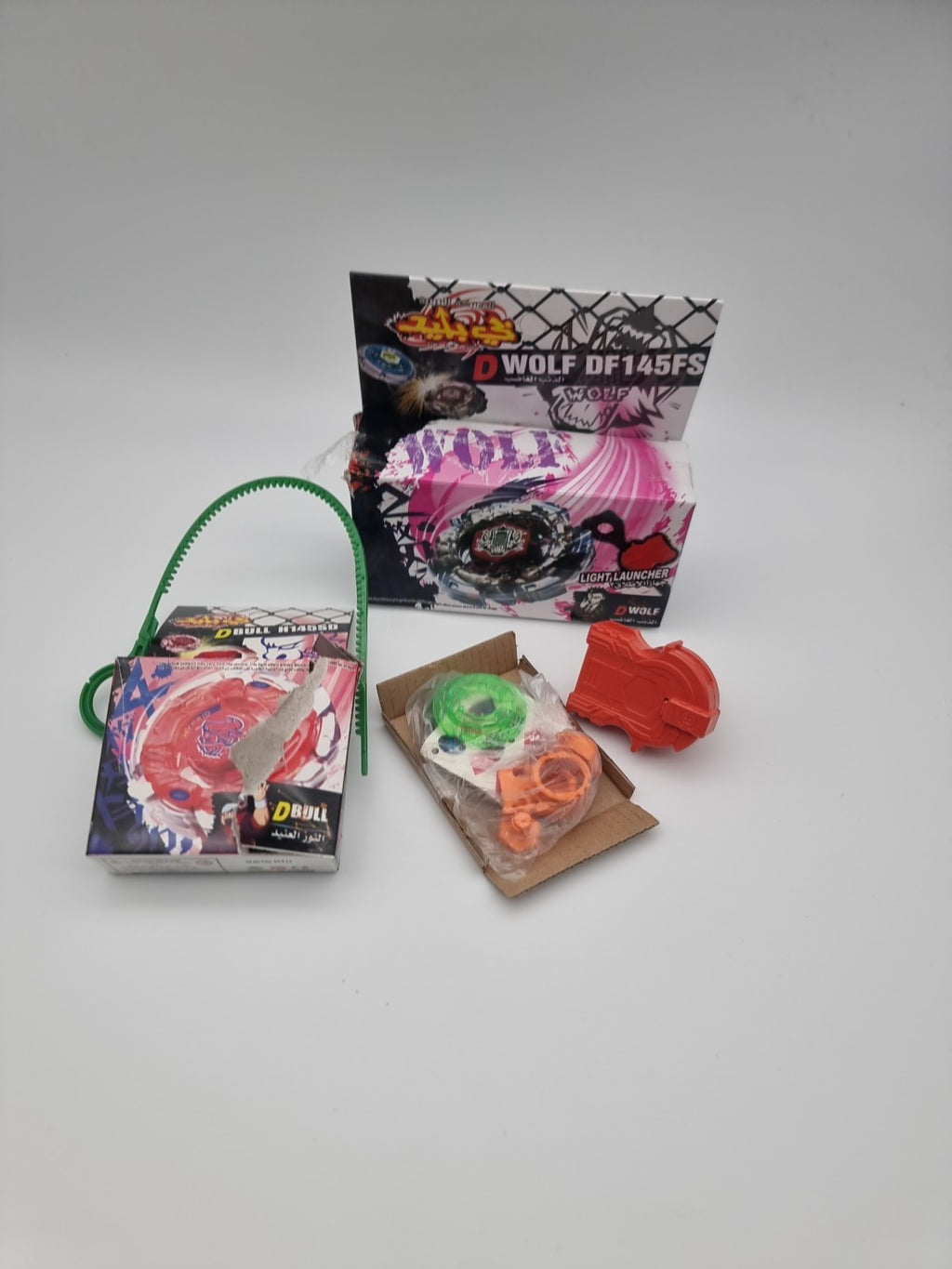 GENUINE Takara Tomy Dark Wolf DF145FS Beyblade BB29 STARTER SET WITH LAUNCHER