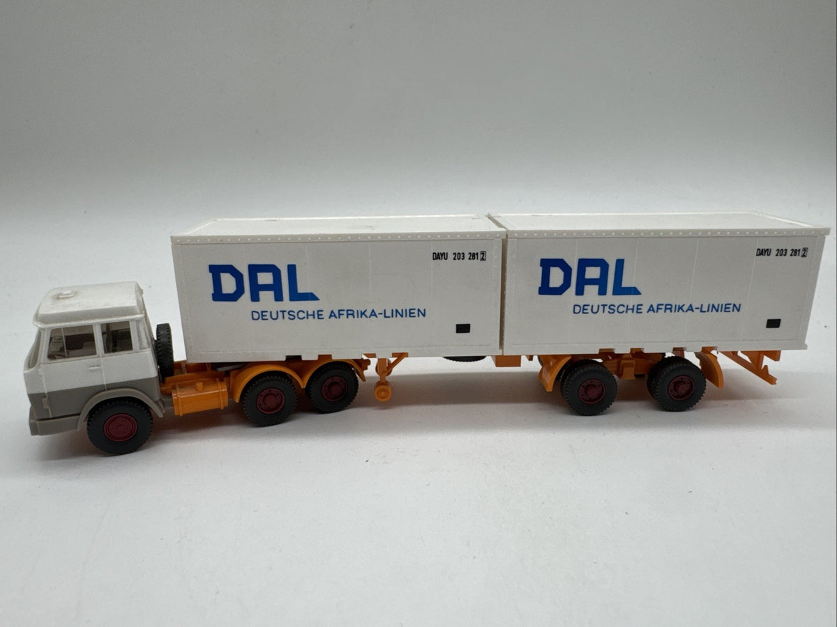 Wiking H0: Hanomag Henschel Containersattelzug Nr. 521 (GK 521) DAL #633