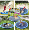Planschbecken Splash Pad für Kinder Hunde Outdoor Garten Sommer Sprinklermatte
