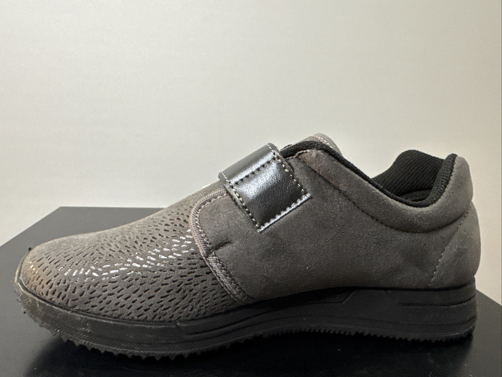 Fischer Markenschuh Gr. 41 Damen Halbschuh Grau Leder