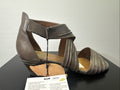 Jana Sandalette  Gr. 6,5 Leder Braun Damen Absatzschuh
