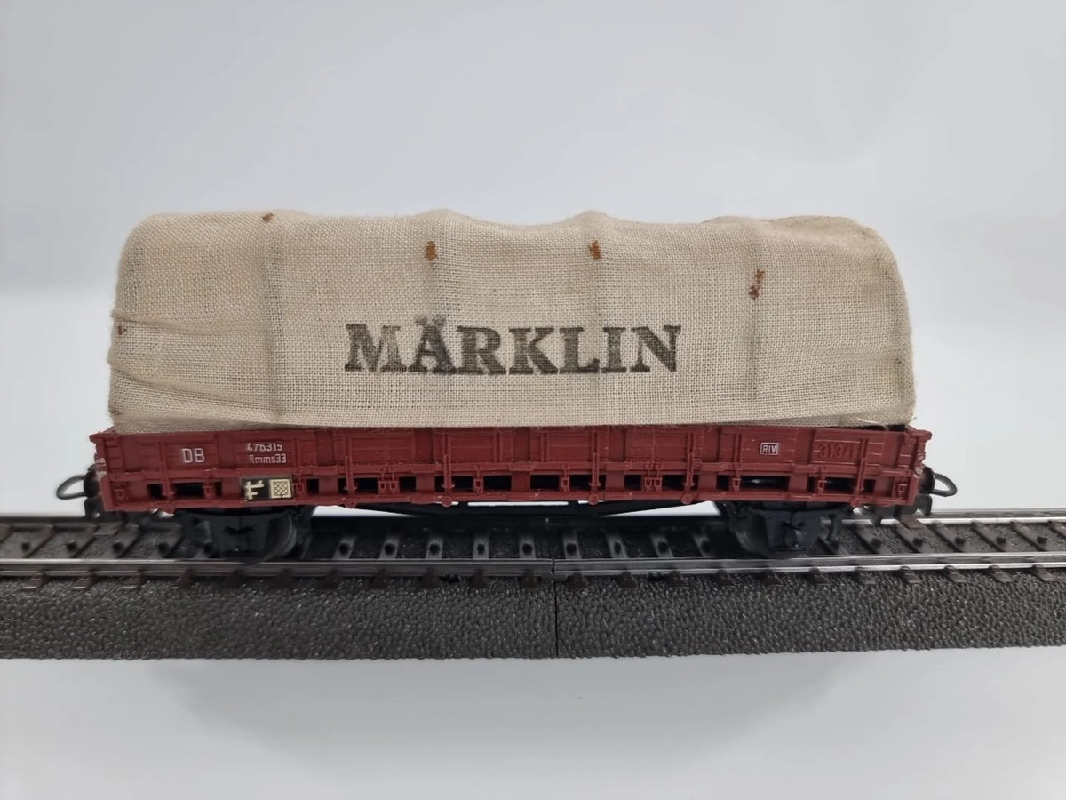 Märklin H0 4607 Güterwagen Rungenwagen 476315 Rmms33 Mit Märklin Stoffbezug