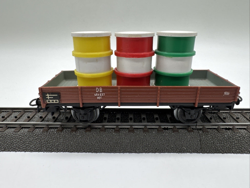 Märklin 4503 H0 Niederbordwagen 464 637 Mit Ladung DB #496