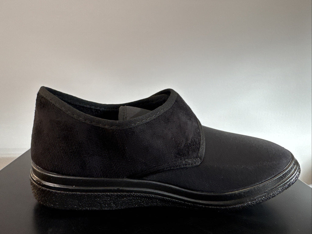 Fischer Markenschuh Herren Pantoffel Gr. 39 Halbschuh Schwarz
