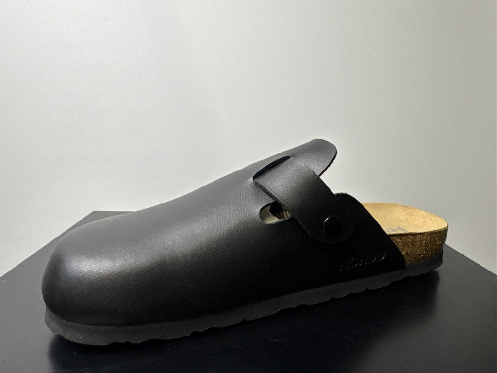 Rohde Herren Pantolette Gr. 41 Schwarz Pantoffel Weite G 6697