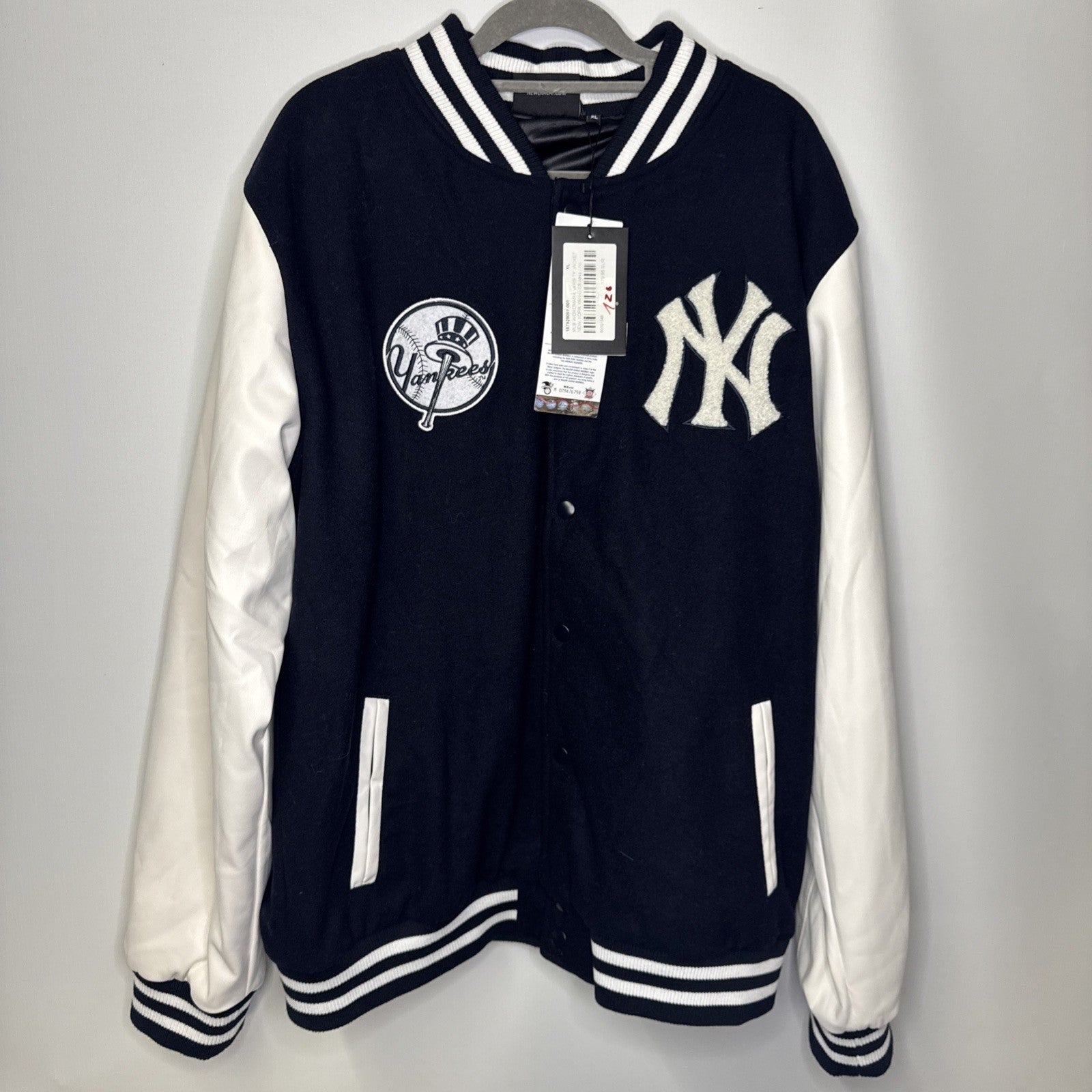 New Era Yankees Bomberjacke Gr. XL New York Navy 