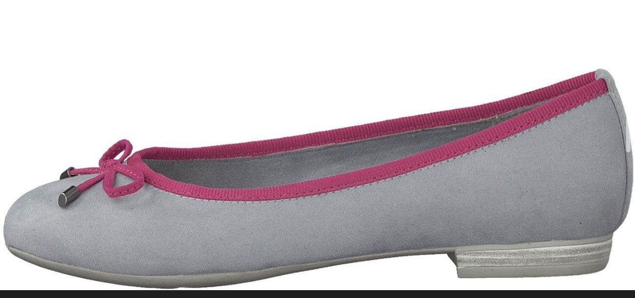 MARCO TOZZI Ballerinas Sommer Slipper Damen  Gr. 36 Sky Comb