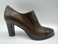 Calpierre Damen Halbschuh Gr. 39 Absatzschuh Leder Braun 