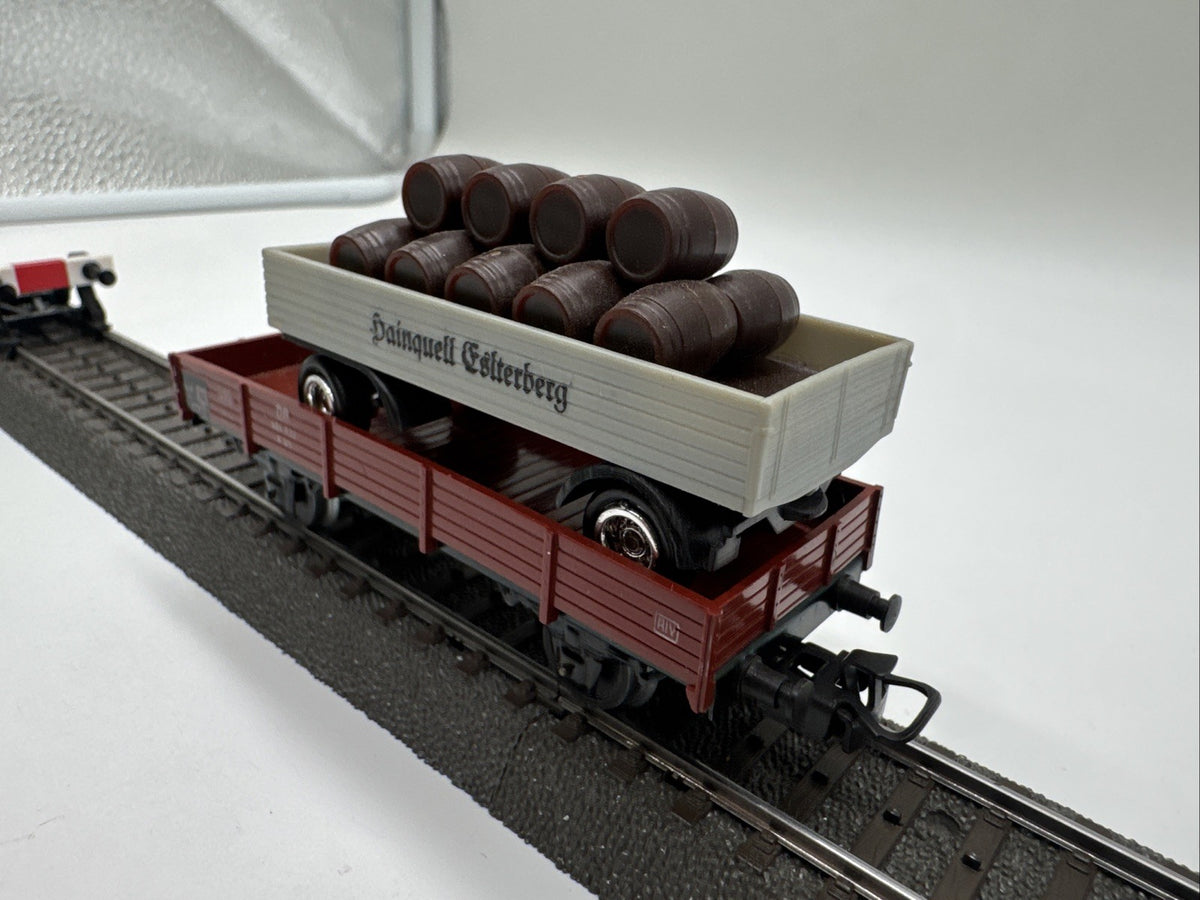 Märklin 4503 H0 Niederbordwagen 464 637 , DB Beladen #526