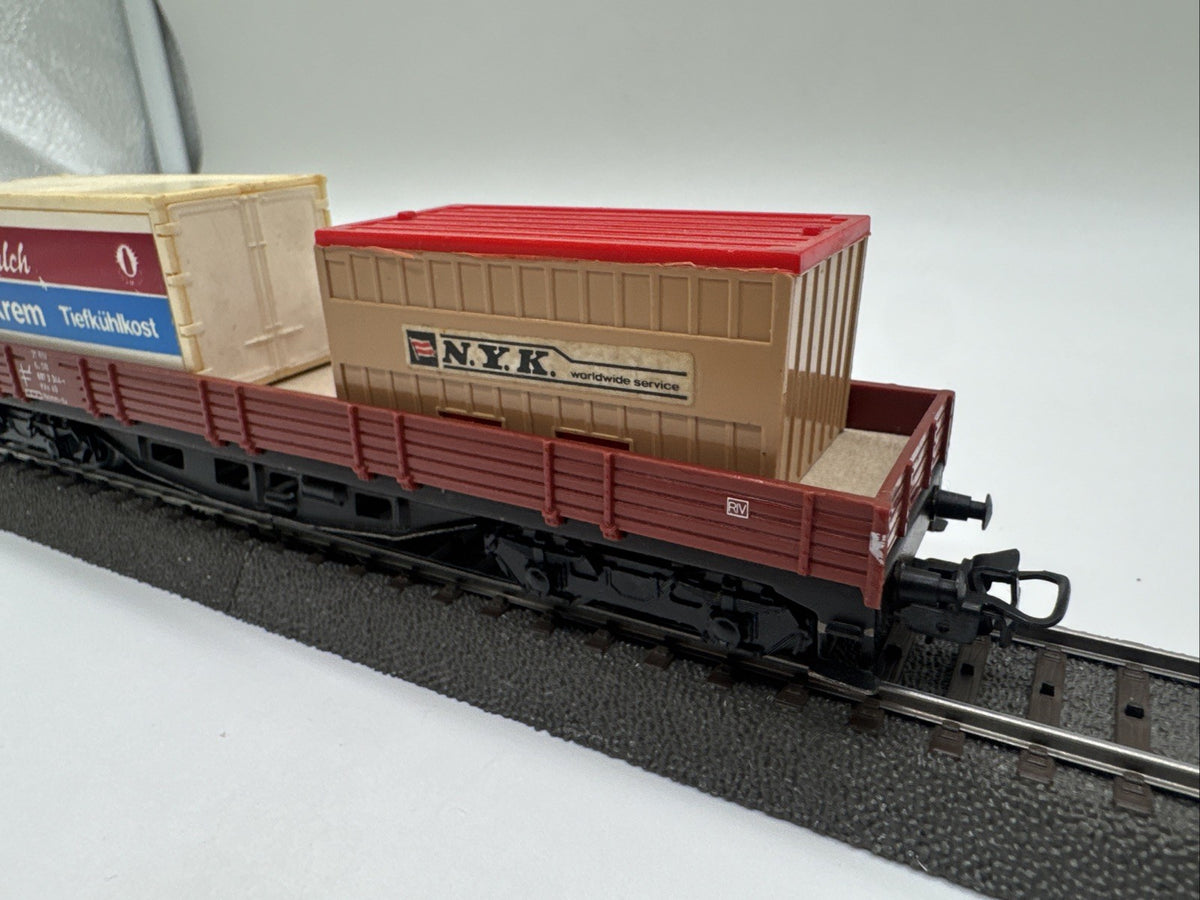 Märklin - Güterwagen Niederbordwagen - 4473 - H0 - 697 2 344-1 - DB Beladen #508