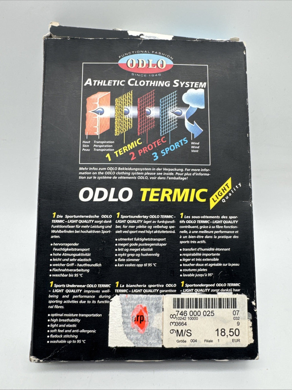 Odlo Active Sport Unterwäsche Slip Men Weiß |Funktionswäsche Gr. S