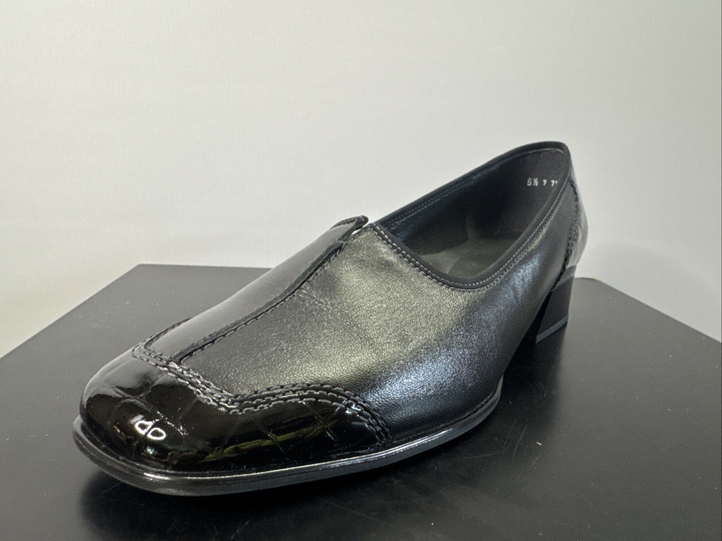Ara Pumps Gr. 5,5 Schwarz  Leder Absatzschuh