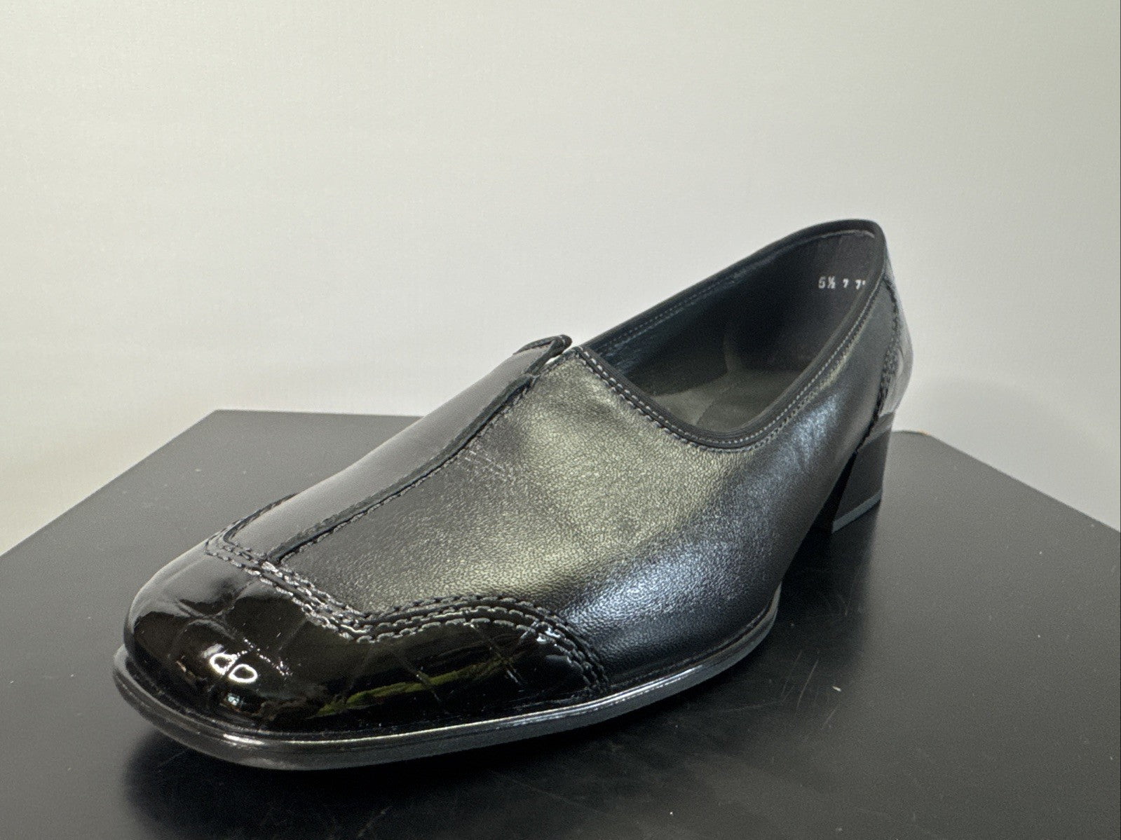 Ara Pumps Gr. 5,5 Schwarz  Leder Absatzschuh