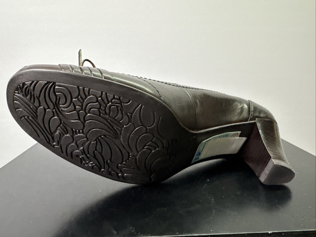 Jana Pumps  Gr. 6,5 Leder Braun Damen Absatzschuh