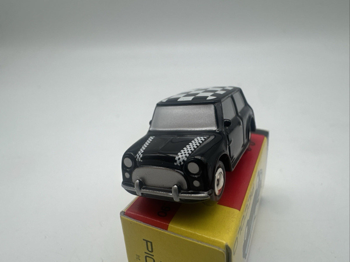 Schuco Piccolo Austin Mini Cooper schwarz weiß 1:90 in OVP Black & White #7