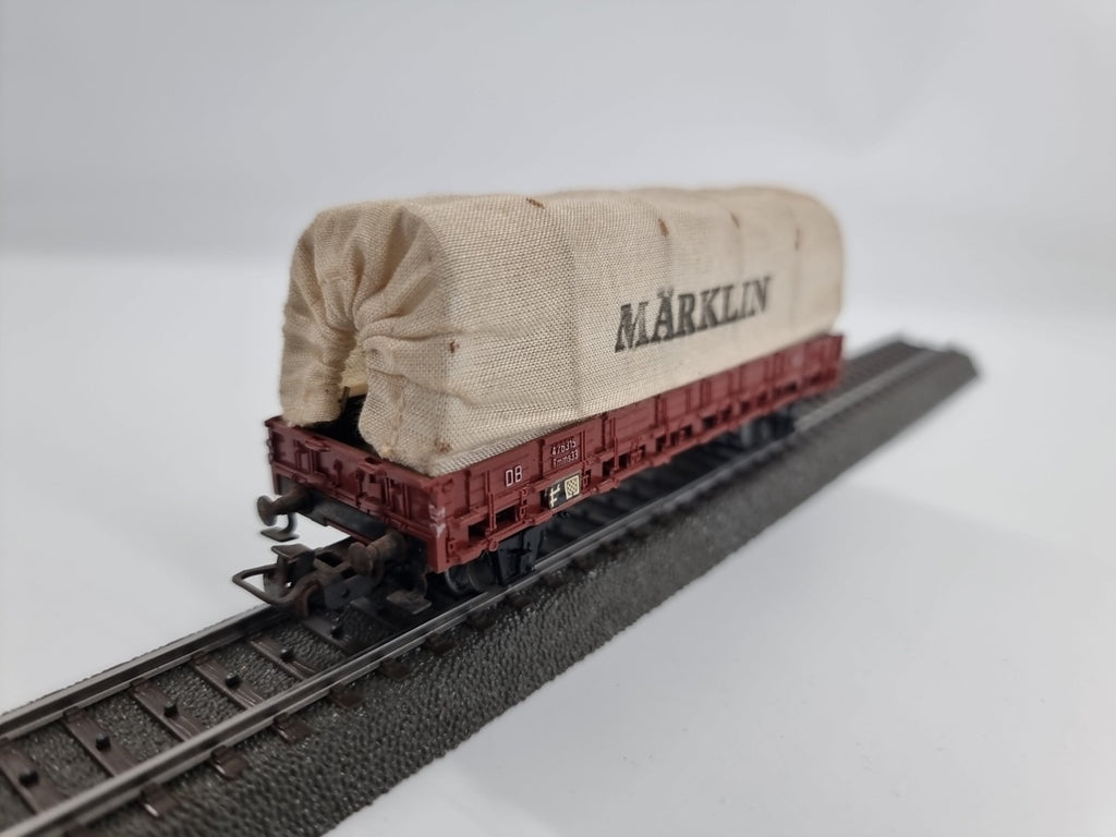 Märklin H0 4607 Güterwagen Rungenwagen 476315 Rmms33 Mit Märklin Stoffbezug