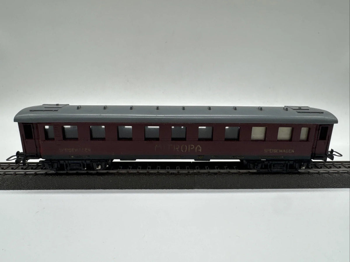 Spur H0 DDR PIKO ALT D-Zug Wagen Mitropa Speisewagen Rot Personenwagen #65