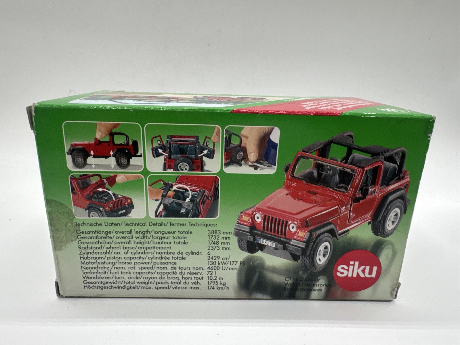 SIKU Jeep Wrangler 4870 Maßstab 1:32 SIKU FARMER Modellauto Spielzeugauto
