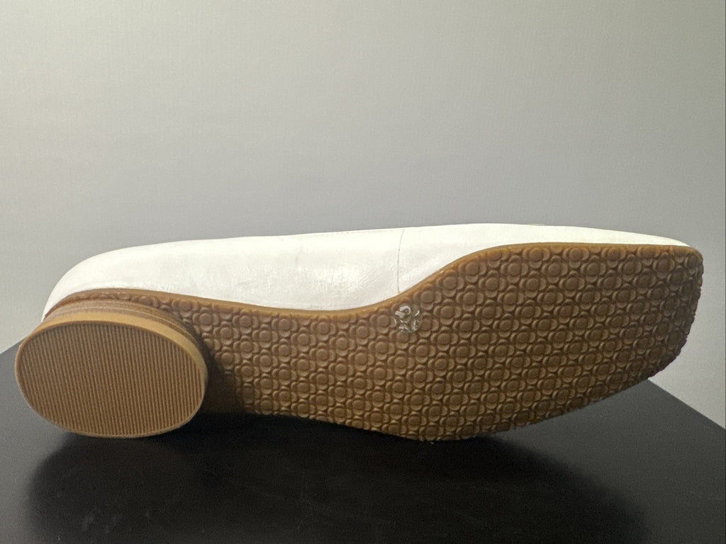 Tamaris Pumps Gr. 39 Damen Weiß Leder