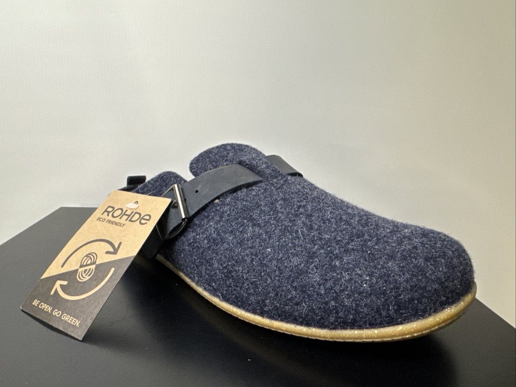 Rohde Herren Filz Pantolette Gr. 43 Ocean Pantoffel 6922