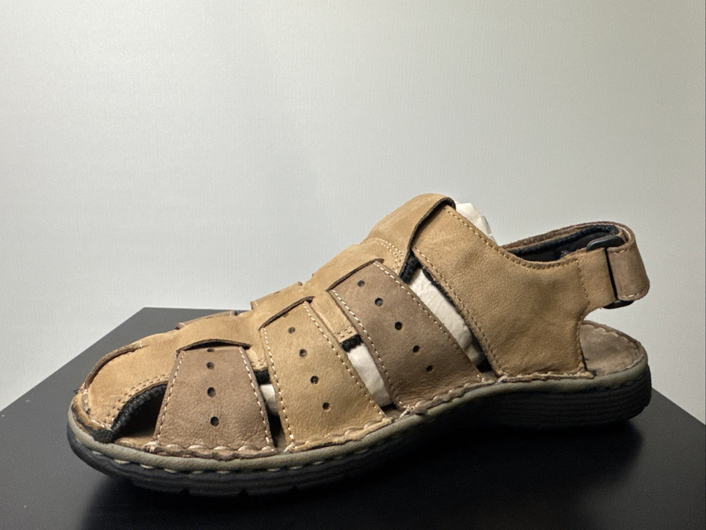 Rohde Herren Sandale Gr. 40 Leder Camel 