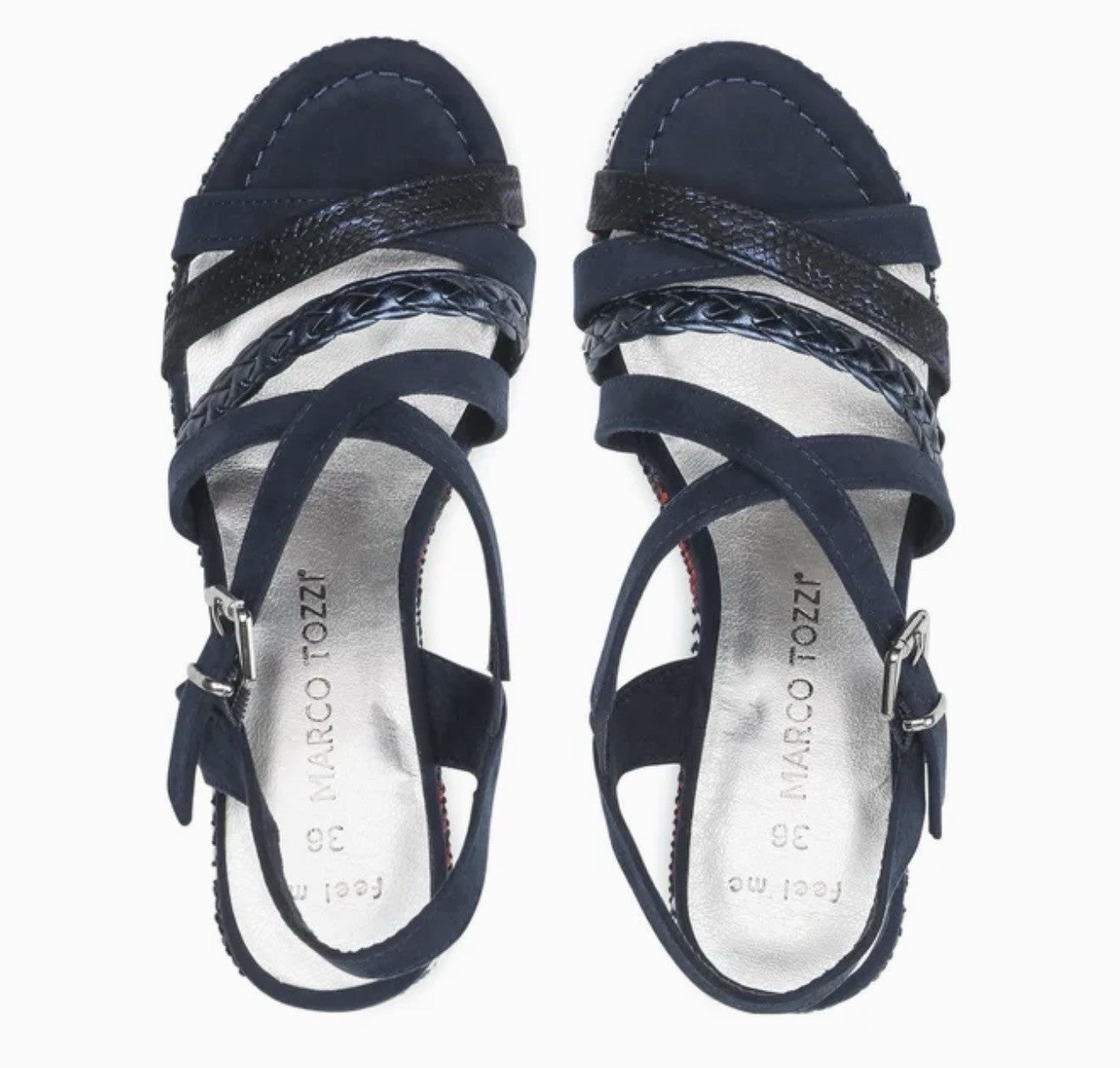 MARCO TOZZI Damen  Gr. 40 Pantolette Slipper Sandale Sandalette Keilsandale