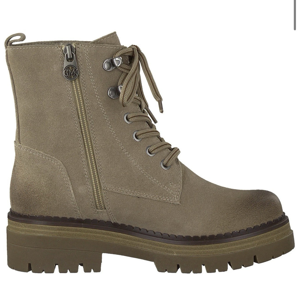 Marco Tozzi Stiefelette Gr. 40 Stiefel Sand/Beige Wildleder 
