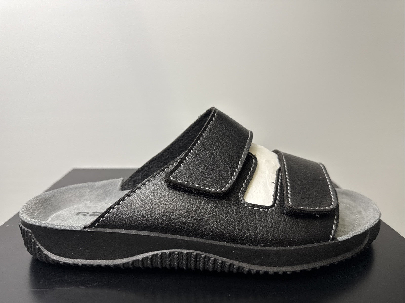 Rohde Herren Pantolette Gr. 42 Nappalino Weite G 1/2 8210 Schwarz