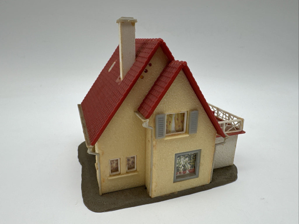 FALLER B-209 H0 EINFAMILIENHAUS MIT TERRASSE fertig gebaut SAMMLER VINTAGE 