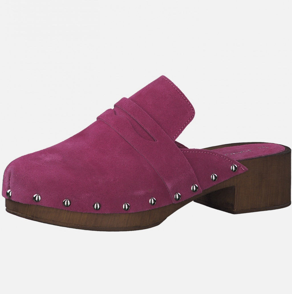 Marco Tozzi Damen Cloqs Pantolette Gr. 36 Fuxia