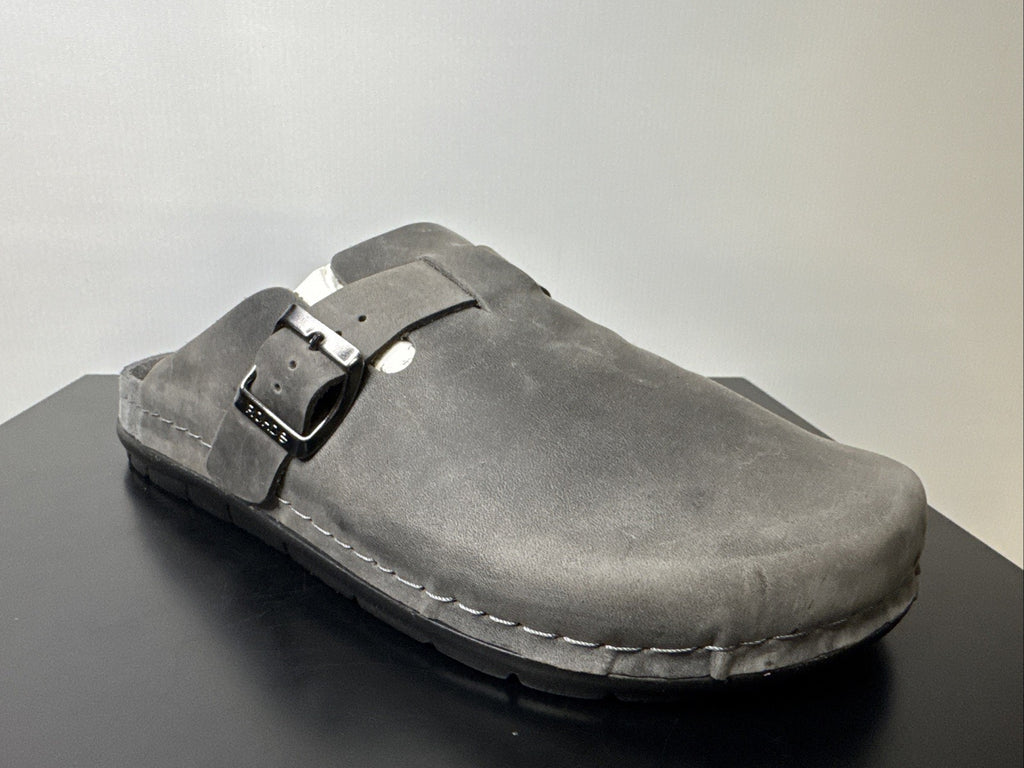 Rohde Herren Pantolette Gr. 40 Anthrazit Pantoffel  Schuhweite G 6743