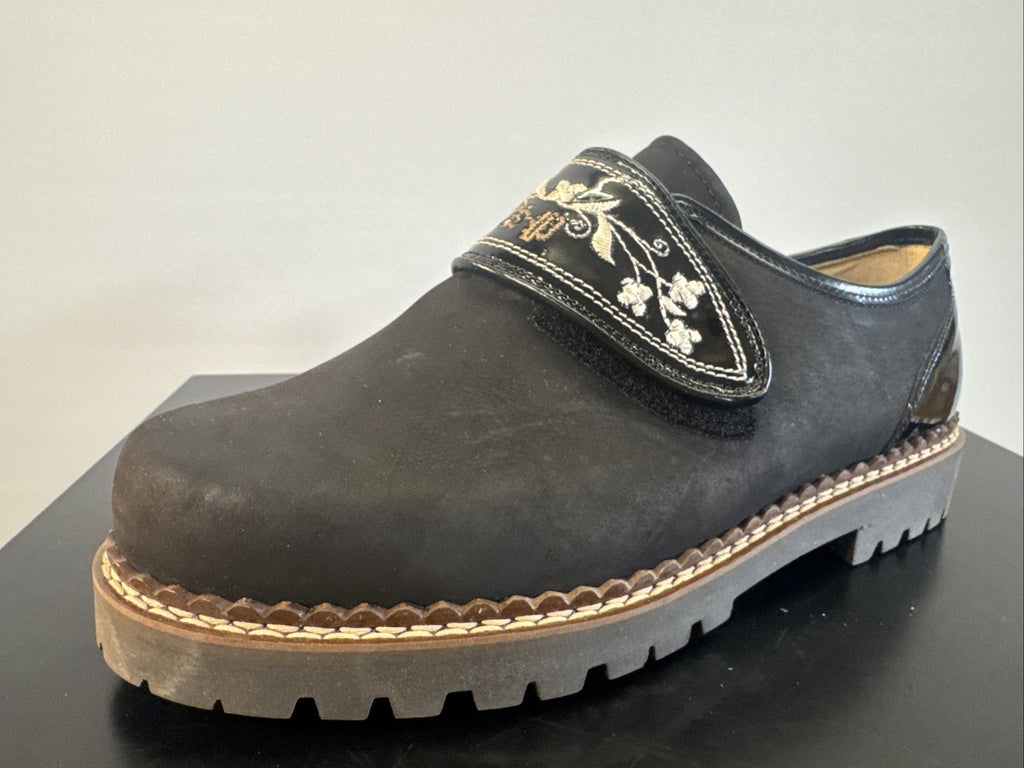 Schapuro Halbschuh Damen Gr. 4,5 Leder Schwarz