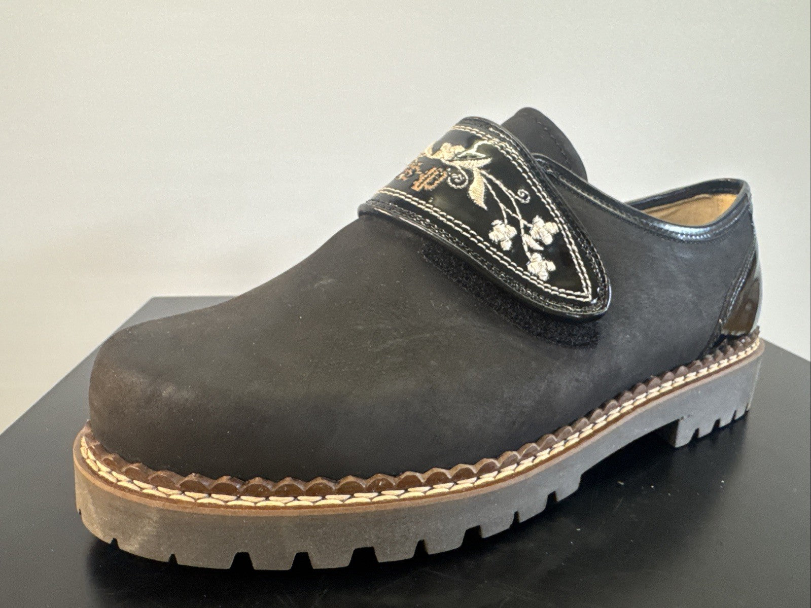 Schapuro Halbschuh Damen Gr. 4,5 Leder Schwarz