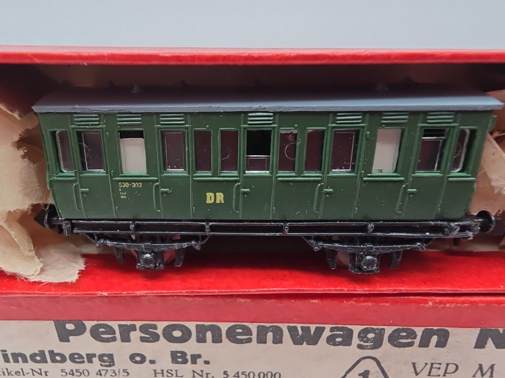 Herbert Stein KG N 5450/473/5 Personenwagen mit Bremserhaus DR OVP (135310)
