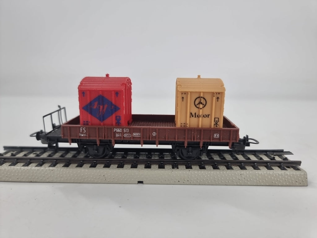 Lima H0 Niederbordwagen "FS Italia" mit Ladung 660 513 