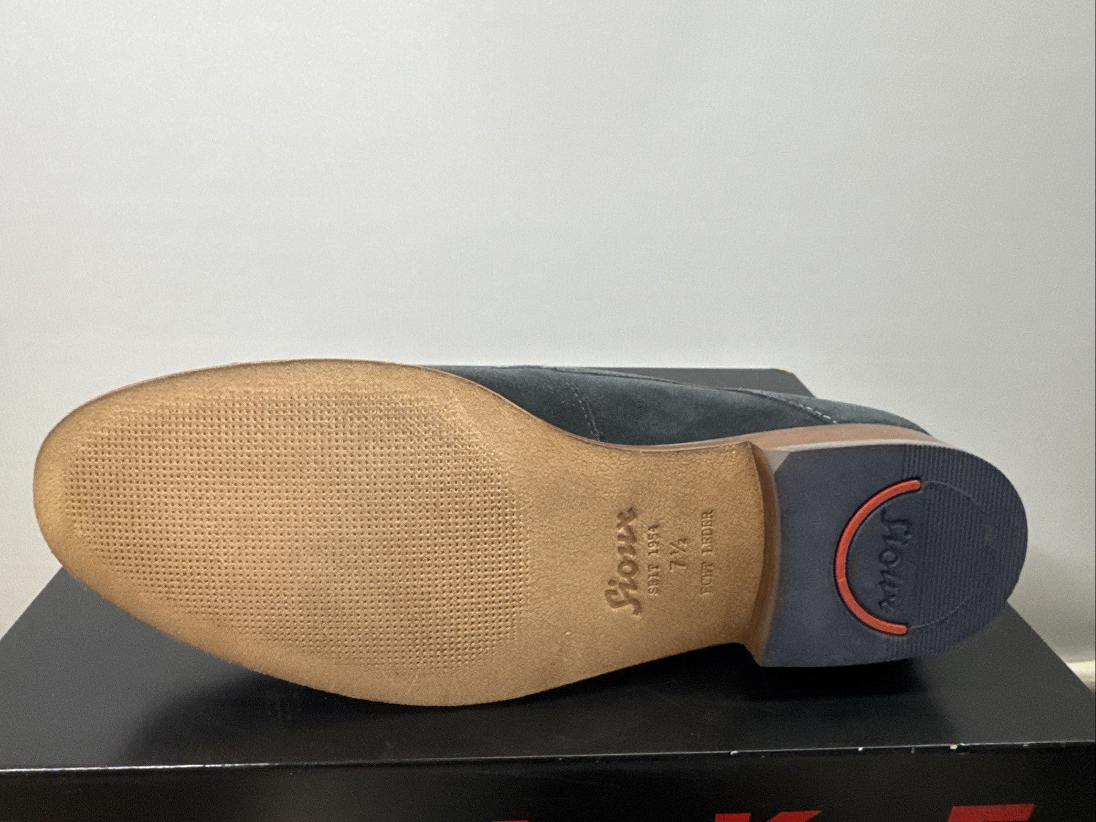 Jaromir-703 Business Schuh by SIOUX Schnürschuhe Derbys Piombo Blau Gr. 39,5 6,5