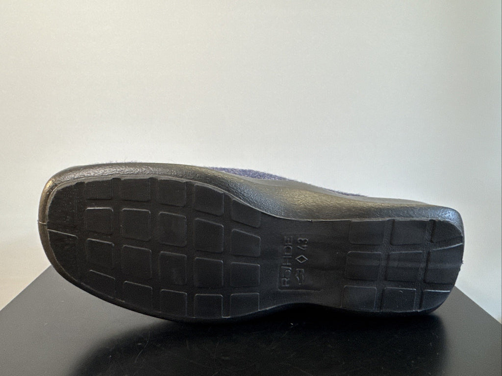 Rohde Herren Filz Pantolette Gr. 43 Ocean Pantoffel Weite G 2731