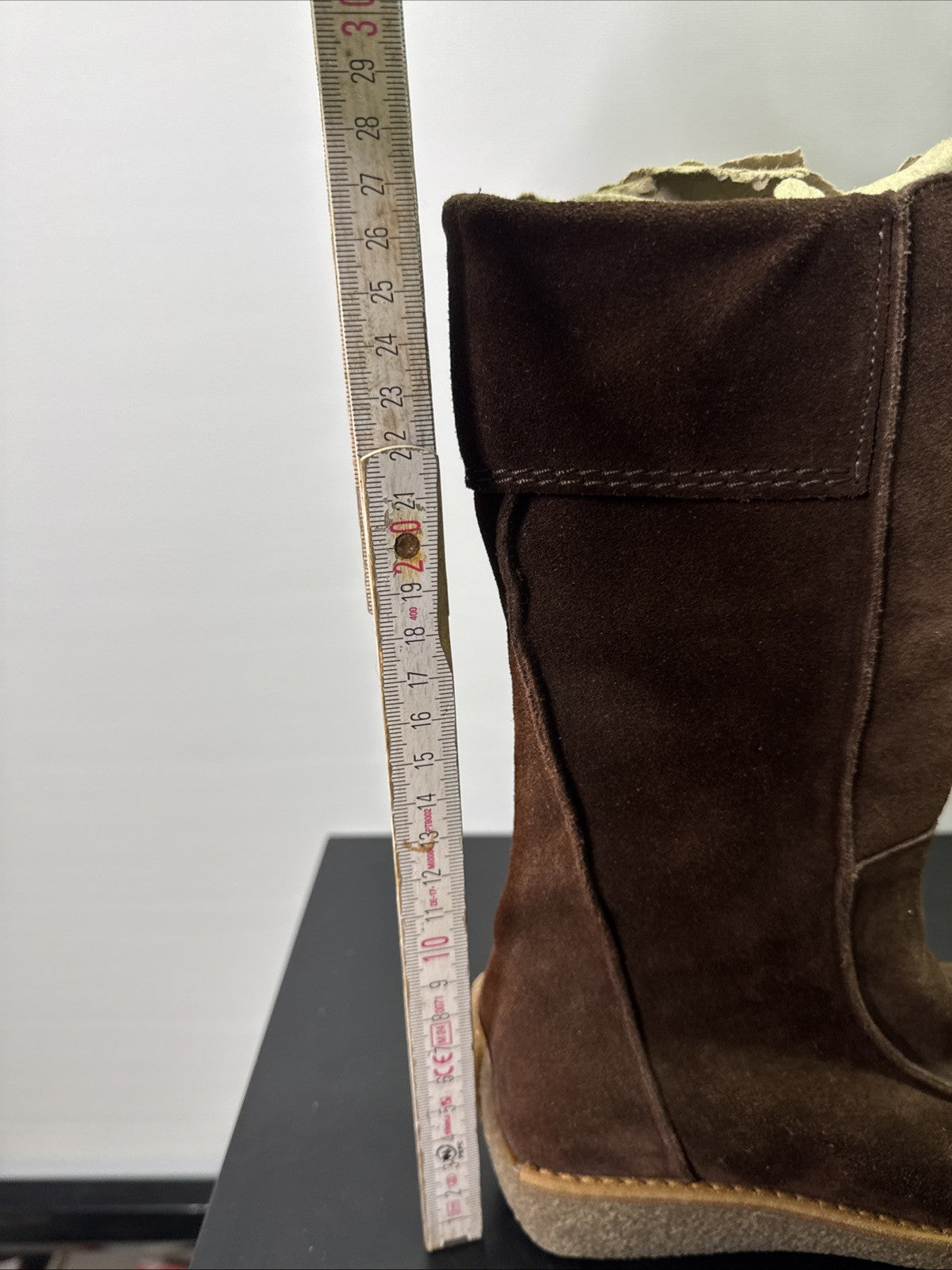 A-B Stiefelette Gr. 32 Mädchen Braun Leder 