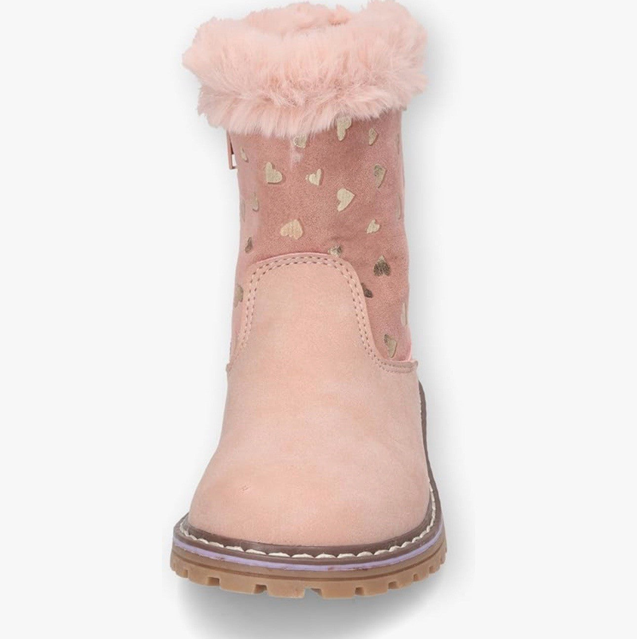 Dockers Wildleder Mädchen Winterstiefel Gr.28 Rosa Mit Herzen Gefüttert