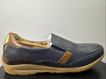 Sioux Hajoko-707 Herrenschuhe Gr. 40/6,5 Slipper Blau Leder