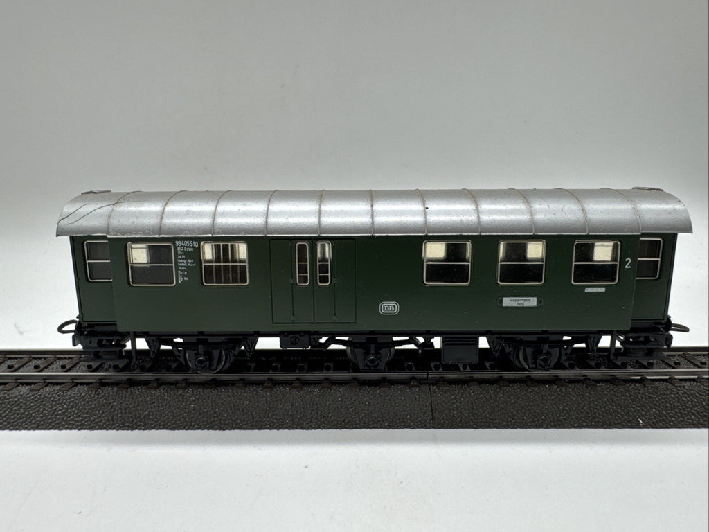 Märklin H0 Personenwagen BD3yge 2.Kl. + Gepäckabt  DB 99405 grün #587