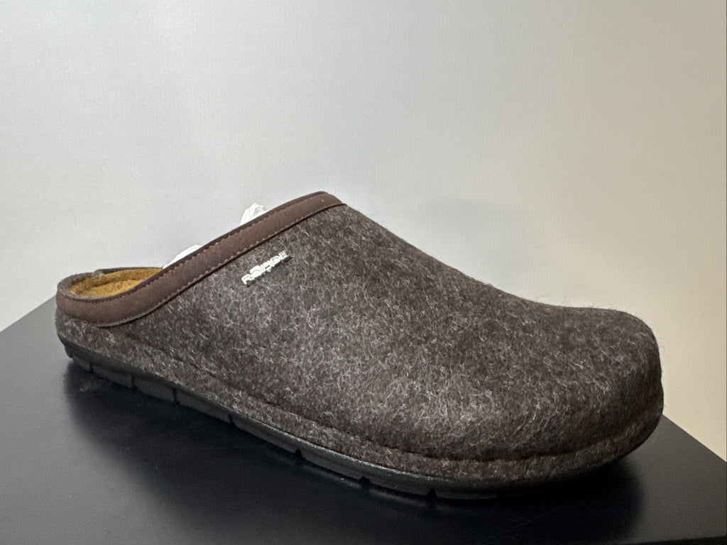 Rohde Herren Filz Pantolette Gr. 47 Mocca Pantoffel 6740