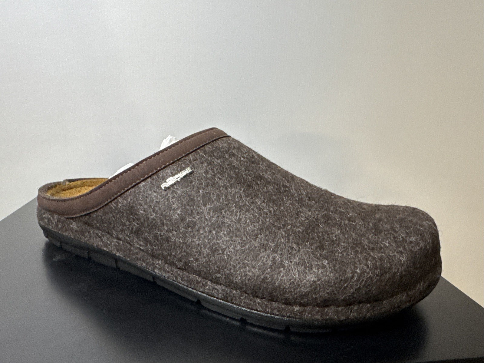 Rohde Herren Filz Pantolette Gr. 47 Mocca Pantoffel 6740
