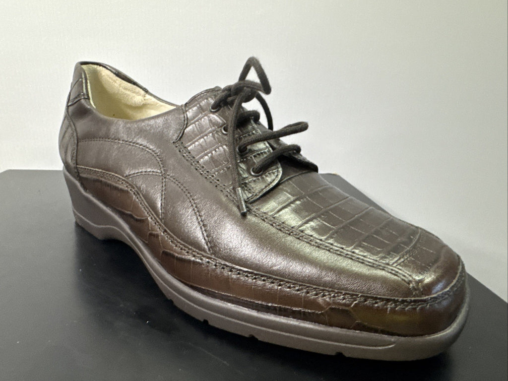 Waldläufer Halbschuh Damen Gr. 4,5 Leder Braun 
